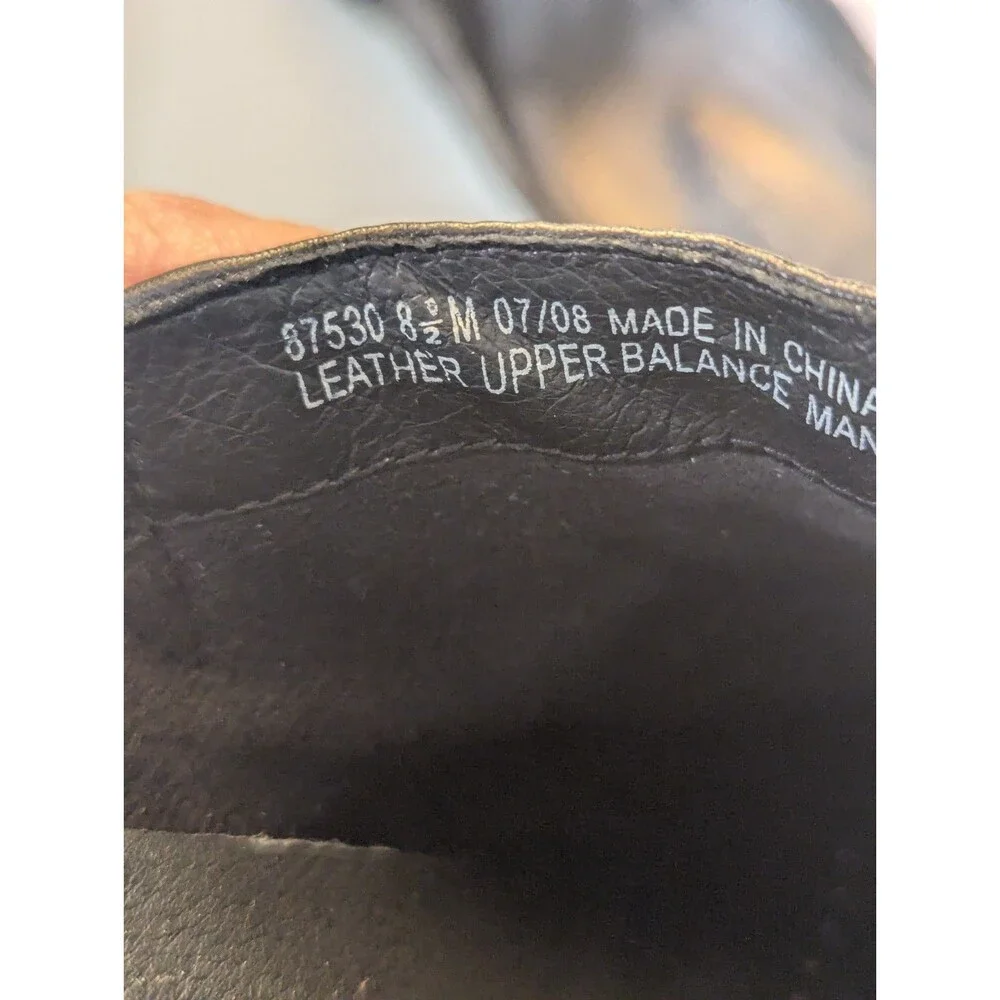 Clarks‎ Artisan Solid Black Leather Mule Diamond Trust Clogs Sz 8.5